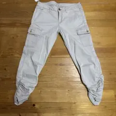 ライトグレー カーゴパンツ 4ポケット