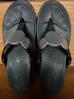 Crocs トングサンダル ブラック W6のサムネイル