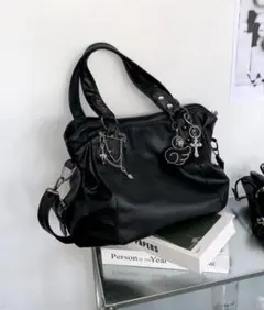 ショルダーバッグトートバッグブラック新品未使用タグなし