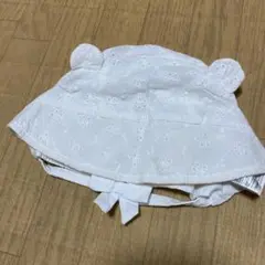 ベビーギャップ　クマさん刺繍コットン帽子　80