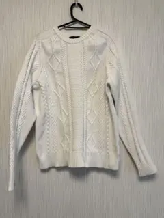 RAGEBLUE ケーブルニット ホワイト