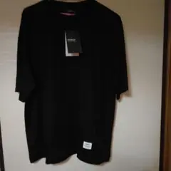 新品タグ付オムネス メンズ 接触冷感 レーヨン ナイロン T シャツ、ブラック