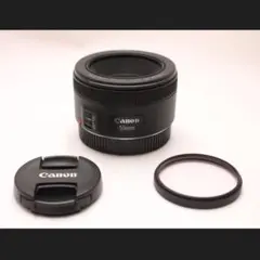 Canon EF 50mm F1.8 STM ＋ 前後キャップ Top MINT] Canon EF 50mm F1.8 STM W/Box Lens Cap Lens Hood
