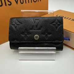 現行IC搭載】ルイヴィトン アンプラント 黒 キーケース 男女兼用 箱袋