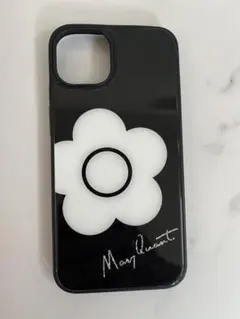 Mary Quant 花柄ソフトケース ブラックiPhone13
