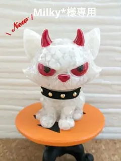 ホワイトムーンストーンのデビルキャット形オルゴナイト☆ ホワイトムーンストーンのデビルキャット形オルゴナイト☆ - メルカリ