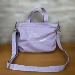 コンバース　ラベンダー スニーカープリント ショルダーバッグ　斜めがけ