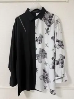 TRAVAS TOKYO クマ柄 バイカラー シャツ 長袖のサムネイル