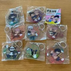 呪術廻戦　ふでマメアクリルキーホルダー4 ガチャガチャ　全8種コンプリート
