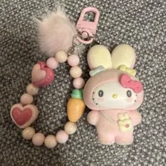 キティ　うさぎ　キーホルダーのサムネイル