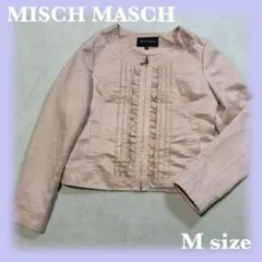 MISCH MASCH ノーカラーフリルジャケット ガーリー 可愛い系
