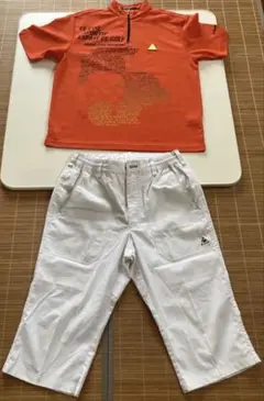 ルコック　ジッパー付　ポロシャツ＆ハーフパンツ セット
