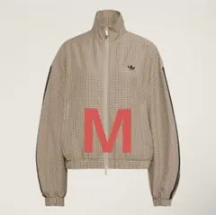 adidas チェック トラックトップ ベージュ Mサイズ ジャージのサムネイル