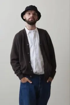 Steven Alan サドルショルダーカーディガン ブラウン LOOSE XL