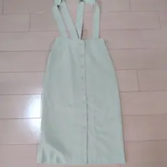 タイトスカート　春　黄緑　緑　パステル　レディース M