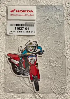 仕事猫 白バイ隊員 OFF-ROAD HONDA ステッカー