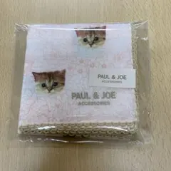 【新品未使用】PAUL & JOE ハンカチ 猫柄