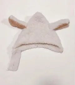 もこもこ帽子　ベージュ　43-50cm