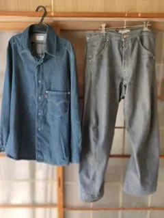 虫が喰う前に☆Levi's☆ ENGINEERED☆デニム☆シャツ☆ 古着☆中古