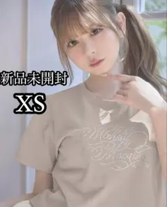 ミシェルマカロン　キラキラTシャツ　XS サイズ　ベージュのサムネイル