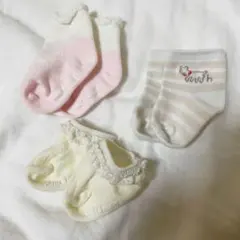 コムサフォセット&プティマイン&hakka baby ベビー靴下3点セット