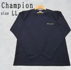 Champion 長袖カットソー LLサイズ メッシュ ネイビー