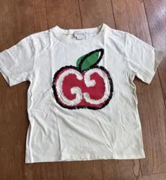 GUCCI グッチアップル モチーフ スパンコールTシャツSIZE6のサムネイル