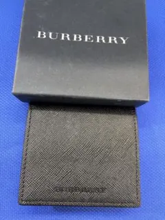 BURBERRY ブラック レザー コインケース