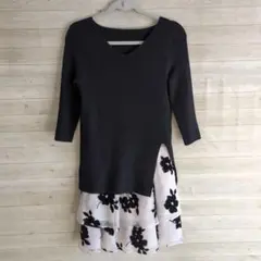 【新品】【リランドチュール】 フラワープリント ワンピース