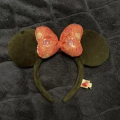 ミニーマウス カチューシャ スパンコール付き