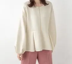 カーディガン ライトクッションペプラムカーディ ガン GLOBAL WORK