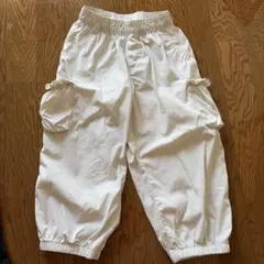 H&M カーゴパンツ ホワイト 110cm