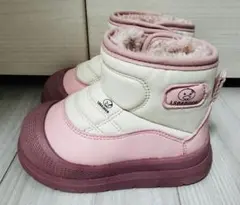 【今シーズン購入】スノーブーツ　14センチ　ピンク　ホワイト　パープル