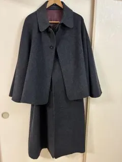 美品　インバネスコート トンビコート125 和装コート　うえのや　メンズ　日本製