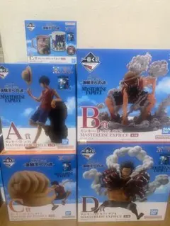 ワンピース 一番くじ TVアニメ25周年 海賊王への道フィギュアABCDEセット