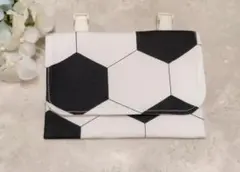 入園入学準備❤　移動ポケット　クリップ付❤　サッカー　サッカーボール　男の子❤