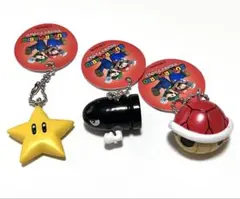 スーパーマリオマスコットフィギュア　スター　キラー　アカこうら　3個セット