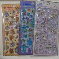 プチドロ　 モンスターズインク　トムジェリ　ジュエルプチドロ　3枚セット