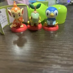 ポケモン ミニフィギュアセット ヒコザル ナエトル ポッチャマ