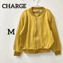 CHARGE レナウン　トランプ柄ジャガード ジップブルゾン Mサイズ