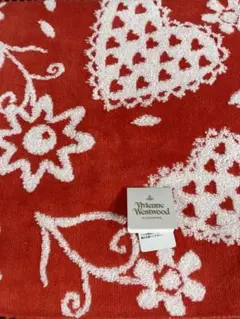 Vivienne Westwood 赤いハート柄タオルハンカチ