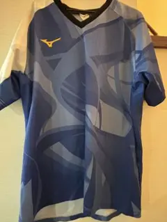 MIZUNO テニスウェア 上下セット ブルー カスタムゲームシャツです