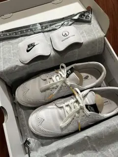 NIKE ピースマイナスワン　ホワイト スニーカー 花刺繍