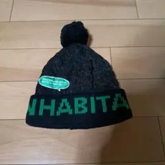 inhabitant ニット帽 ビーニー ポンポン付き