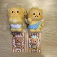 海外スクイーズ　butterbear クマパン レア 2点セット