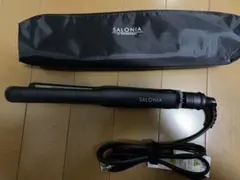 【美品】SALONIA ストレートヘアアイロン 15mm SL-004Sケース付