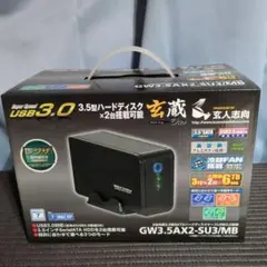 玄人志向　2台HDDケースGW3.5AX2-SU3/MB USB 3.0