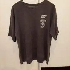 ブラウン ロゴプリント Tシャツ 半袖