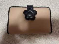 マリークワント二つ折り財布　ベージュ