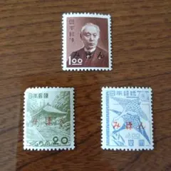 中国年代物記念切手2枚・1980年/ J.55「鑑真大師像回国巡展」中国郵電